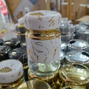 نمک پاش طرح ماربل (سفید ومشکی)شیشه ای