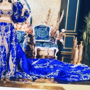 لباس مجلسی زنانه طرح سنتی در افغانستان