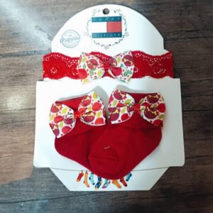 ست جوراب و کمان طفلانه (دخترانه)