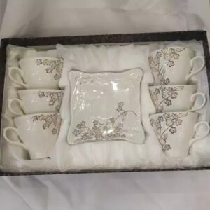 قهوه خوری سفید طلایی برند جادکو ساخت چین