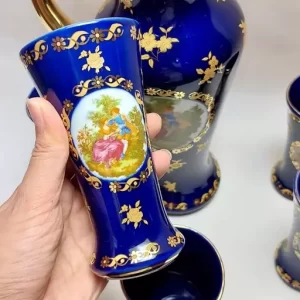 پارچ و لیوان سورمه ای