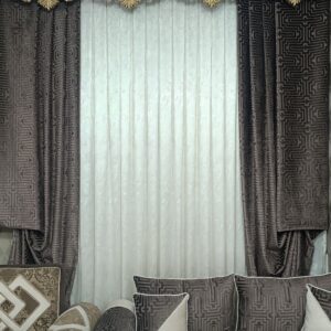 پرده طرح ساده مخمل ایرانی