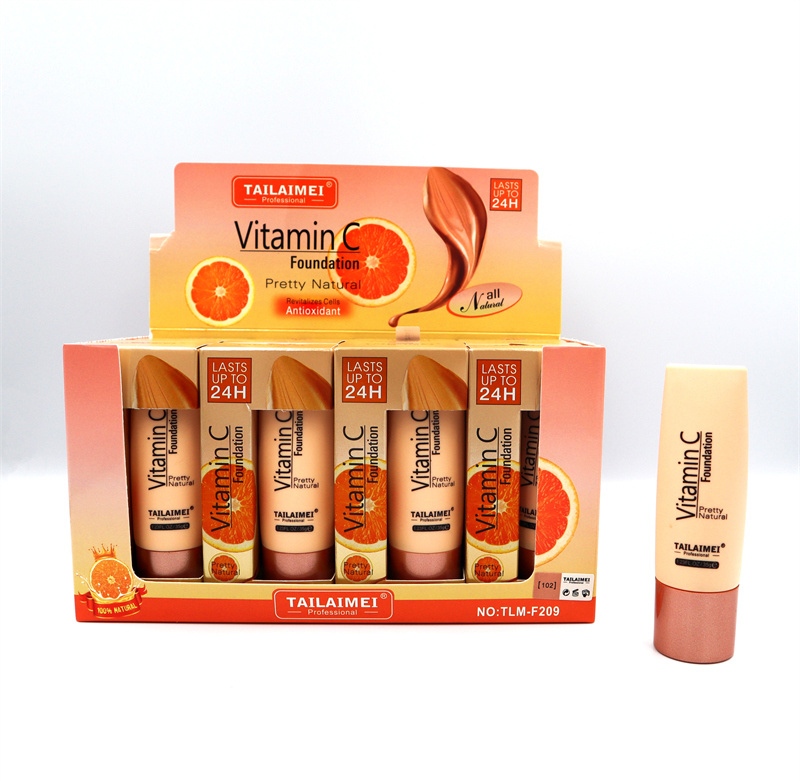 برند: TAILAIMEI مدل: Vitamin C Foundation (کرم پودر ویتامین C)