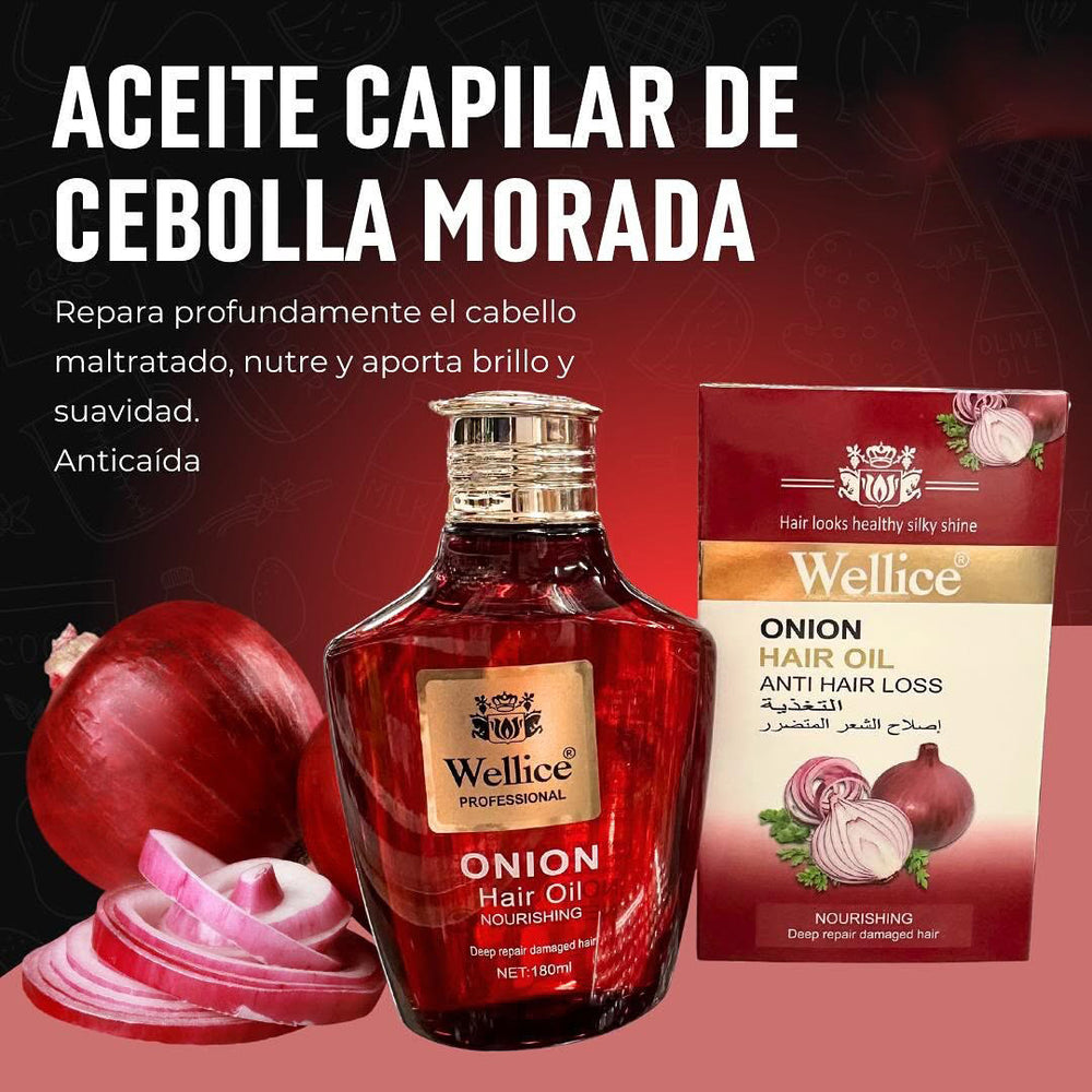 روغن موی تقویتکننده و ضدریزش پیاز Wellice مدل Onion Hair Oil
