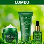 پک کامل ضد جوش BREYLEE مدل Green Tea – شامل سرم، فوم و کرم درمان جوش