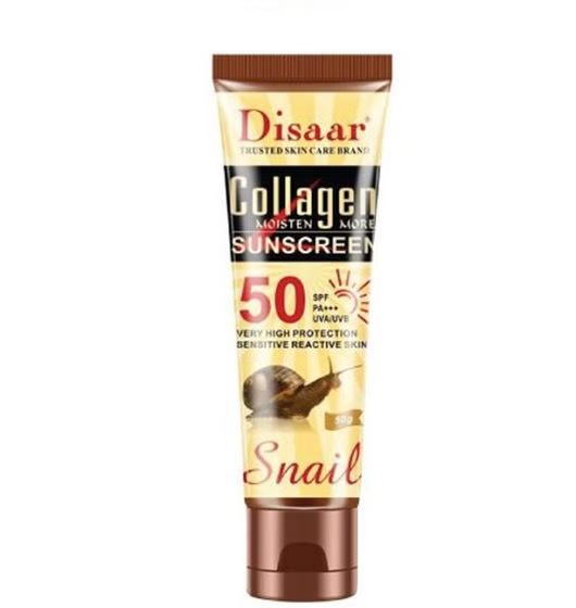 کرم ضد آفتاب دیسار مدل Snail & Collagen SPF 50+ PA+++