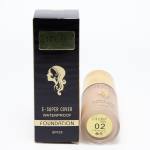 کرم پودر ضدآب امیلی پاریس Emelie Paris مدل E-Super Cover Waterproof SPF25