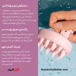 سرشور سیلیکونی در افغانستان | برس ماساژور پوست سر سوئیت بیوتی