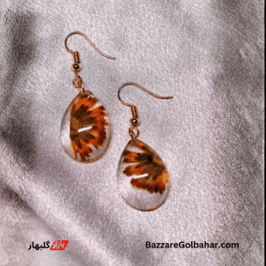 خرید گوشواره رزینی مدل آفتاب گردان در افغانستان