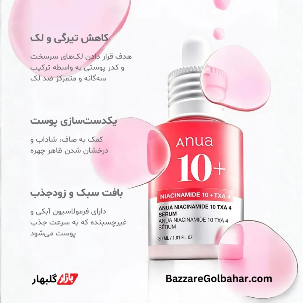 سرم نیاسینامید آنوا | ANUA Niacinamide 10% + TXA 4% Serum