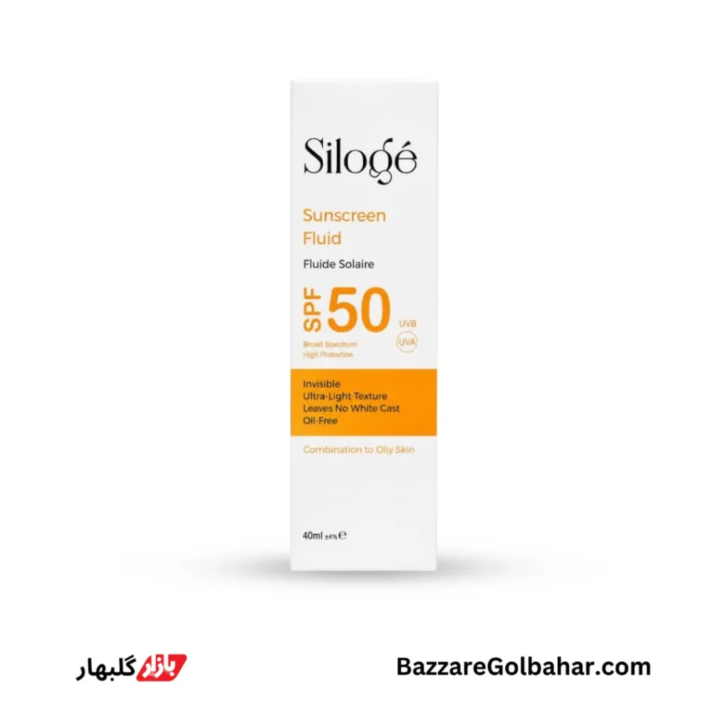 ضد آفتاب Silogé SPF 50 مناسب پوست مختلط تا چرب