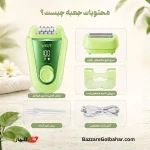 دستگاه ۲ کاره اپیلاتور و شیور وی‌جی‌آر مدل V-758 با ۳۲ موچنگ و نمایشگر دیجیتال